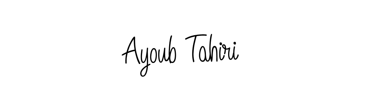 It looks lik you need a new signature style for name Ayoub Tahiri. Design unique handwritten (Angelique-Rose-font-FFP) signature with our free signature maker in just a few clicks. Ayoub Tahiri signature style 5 images and pictures png