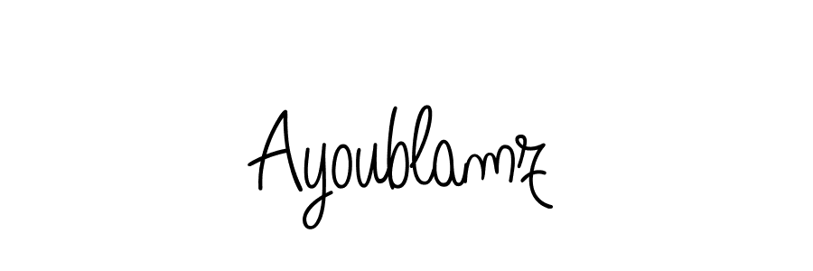 Also we have Ayoublamz name is the best signature style. Create professional handwritten signature collection using Angelique-Rose-font-FFP autograph style. Ayoublamz signature style 5 images and pictures png