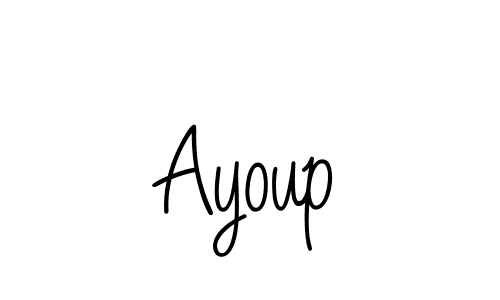 How to Draw Ayoup signature style? Angelique-Rose-font-FFP is a latest design signature styles for name Ayoup. Ayoup signature style 5 images and pictures png