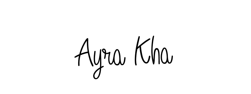 The best way (Angelique-Rose-font-FFP) to make a short signature is to pick only two or three words in your name. The name Ayra Kha include a total of six letters. For converting this name. Ayra Kha signature style 5 images and pictures png