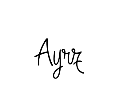 if you are searching for the best signature style for your name Ayrz. so please give up your signature search. here we have designed multiple signature styles  using Angelique-Rose-font-FFP. Ayrz signature style 5 images and pictures png