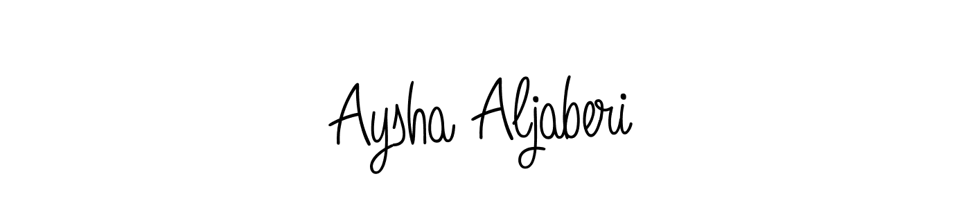 Also we have Aysha Aljaberi name is the best signature style. Create professional handwritten signature collection using Angelique-Rose-font-FFP autograph style. Aysha Aljaberi signature style 5 images and pictures png