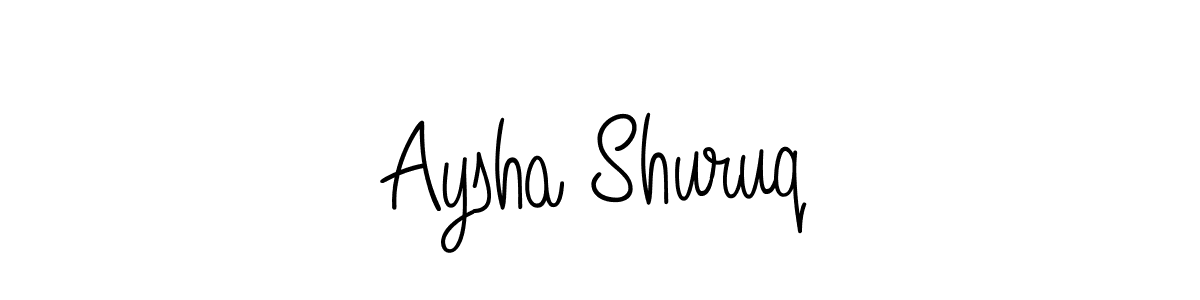 Best and Professional Signature Style for Aysha Shuruq. Angelique-Rose-font-FFP Best Signature Style Collection. Aysha Shuruq signature style 5 images and pictures png