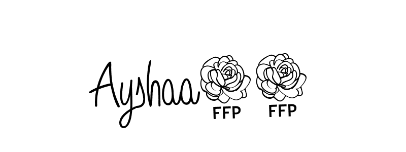 How to make Ayshaa19 name signature. Use Angelique-Rose-font-FFP style for creating short signs online. This is the latest handwritten sign. Ayshaa19 signature style 5 images and pictures png