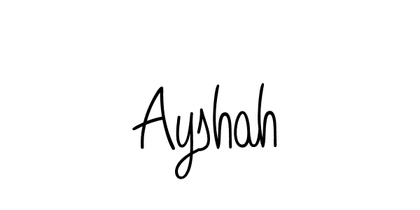The best way (Angelique-Rose-font-FFP) to make a short signature is to pick only two or three words in your name. The name Ayshah include a total of six letters. For converting this name. Ayshah signature style 5 images and pictures png