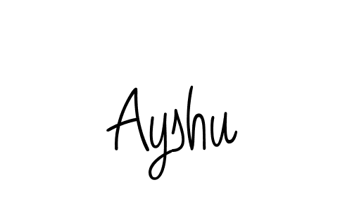 The best way (Angelique-Rose-font-FFP) to make a short signature is to pick only two or three words in your name. The name Ayshu include a total of six letters. For converting this name. Ayshu signature style 5 images and pictures png