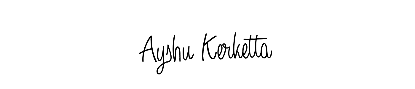 Make a short Ayshu Kerketta signature style. Manage your documents anywhere anytime using Angelique-Rose-font-FFP. Create and add eSignatures, submit forms, share and send files easily. Ayshu Kerketta signature style 5 images and pictures png