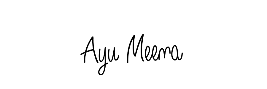 You can use this online signature creator to create a handwritten signature for the name Ayu Meena. This is the best online autograph maker. Ayu Meena signature style 5 images and pictures png