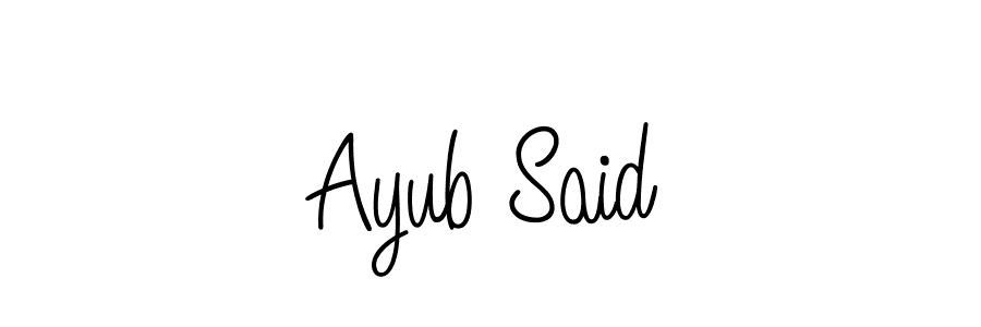 Once you've used our free online signature maker to create your best signature Angelique-Rose-font-FFP style, it's time to enjoy all of the benefits that Ayub Said name signing documents. Ayub Said signature style 5 images and pictures png