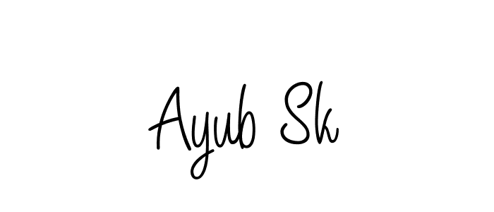 Angelique-Rose-font-FFP is a professional signature style that is perfect for those who want to add a touch of class to their signature. It is also a great choice for those who want to make their signature more unique. Get Ayub Sk name to fancy signature for free. Ayub Sk signature style 5 images and pictures png