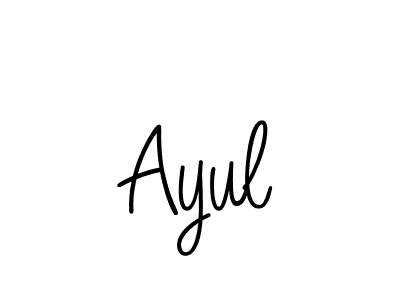 Design your own signature with our free online signature maker. With this signature software, you can create a handwritten (Angelique-Rose-font-FFP) signature for name Ayul. Ayul signature style 5 images and pictures png