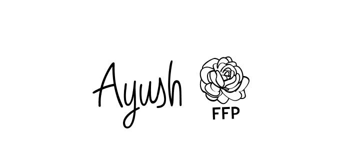 How to make Ayush 7 signature? Angelique-Rose-font-FFP is a professional autograph style. Create handwritten signature for Ayush 7 name. Ayush 7 signature style 5 images and pictures png