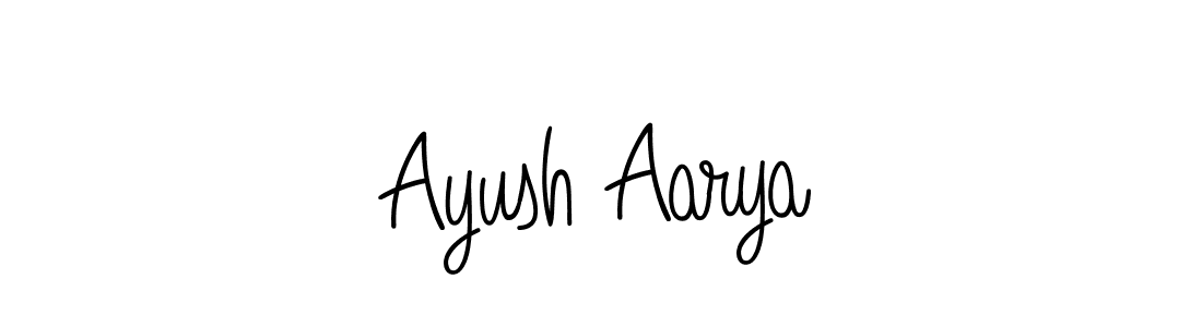 Ayush Aarya stylish signature style. Best Handwritten Sign (Angelique-Rose-font-FFP) for my name. Handwritten Signature Collection Ideas for my name Ayush Aarya. Ayush Aarya signature style 5 images and pictures png