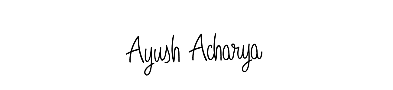 Also we have Ayush Acharya name is the best signature style. Create professional handwritten signature collection using Angelique-Rose-font-FFP autograph style. Ayush Acharya signature style 5 images and pictures png