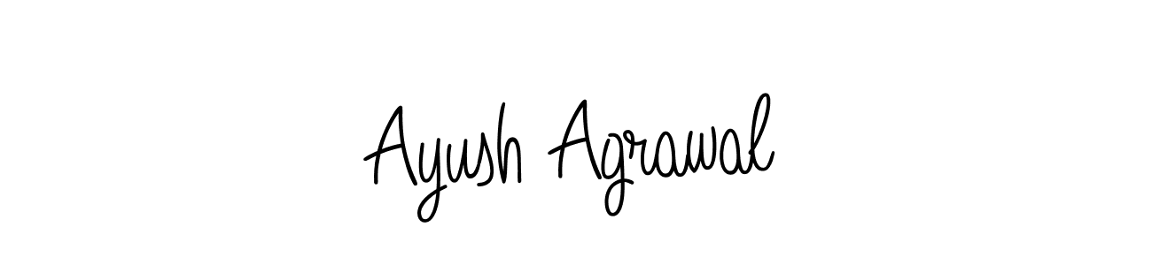 Ayush Agrawal stylish signature style. Best Handwritten Sign (Angelique-Rose-font-FFP) for my name. Handwritten Signature Collection Ideas for my name Ayush Agrawal. Ayush Agrawal signature style 5 images and pictures png