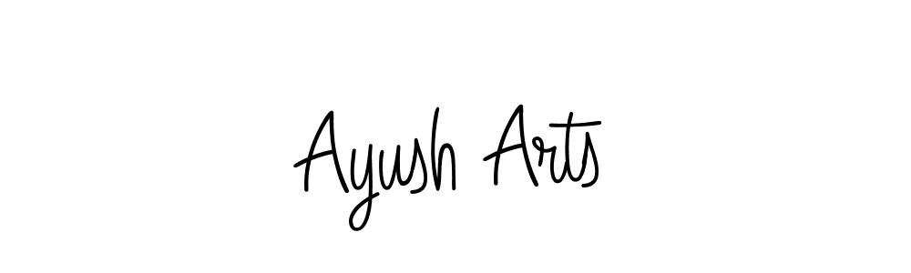 Make a beautiful signature design for name Ayush Arts. With this signature (Angelique-Rose-font-FFP) style, you can create a handwritten signature for free. Ayush Arts signature style 5 images and pictures png