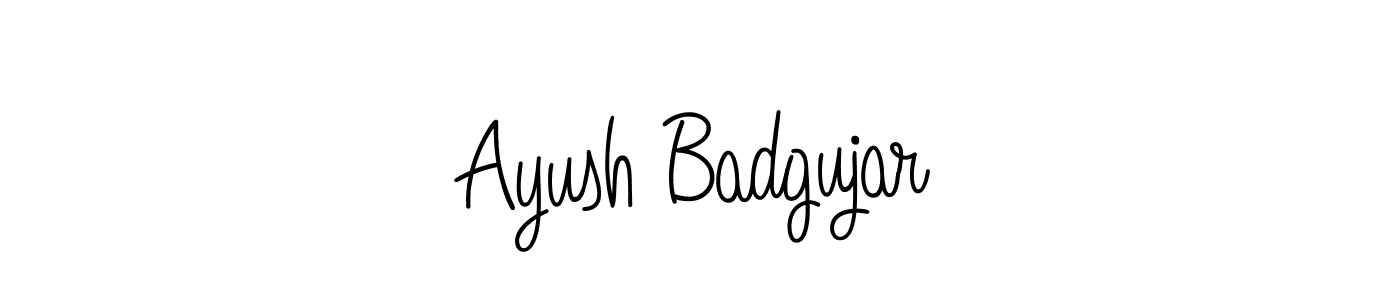 Similarly Angelique-Rose-font-FFP is the best handwritten signature design. Signature creator online .You can use it as an online autograph creator for name Ayush Badgujar. Ayush Badgujar signature style 5 images and pictures png