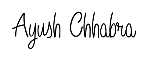Personalize your online presence with Ayush Chhabra signature rendered in elegant Angelique-Rose-font-FFP font. Great for website footers and blogs. Ayush Chhabra signature style 5 images and pictures png