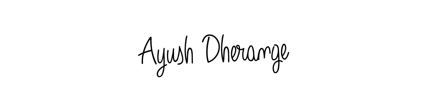 Make a beautiful signature design for name Ayush Dherange. Use this online signature maker to create a handwritten signature for free. Ayush Dherange signature style 5 images and pictures png