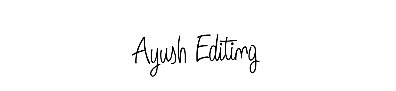 How to make Ayush Editing signature? Angelique-Rose-font-FFP is a professional autograph style. Create handwritten signature for Ayush Editing name. Ayush Editing signature style 5 images and pictures png