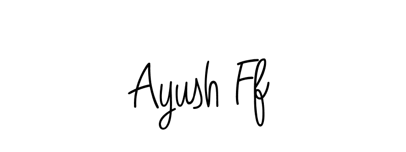 How to make Ayush Ff signature? Angelique-Rose-font-FFP is a professional autograph style. Create handwritten signature for Ayush Ff name. Ayush Ff signature style 5 images and pictures png