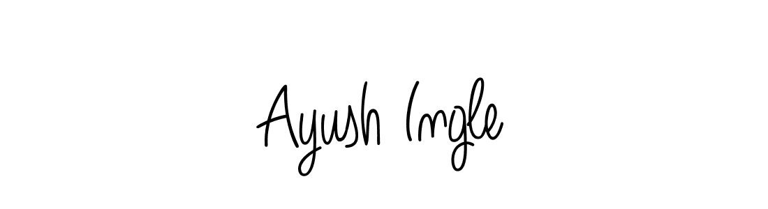 Also we have Ayush Ingle name is the best signature style. Create professional handwritten signature collection using Angelique-Rose-font-FFP autograph style. Ayush Ingle signature style 5 images and pictures png