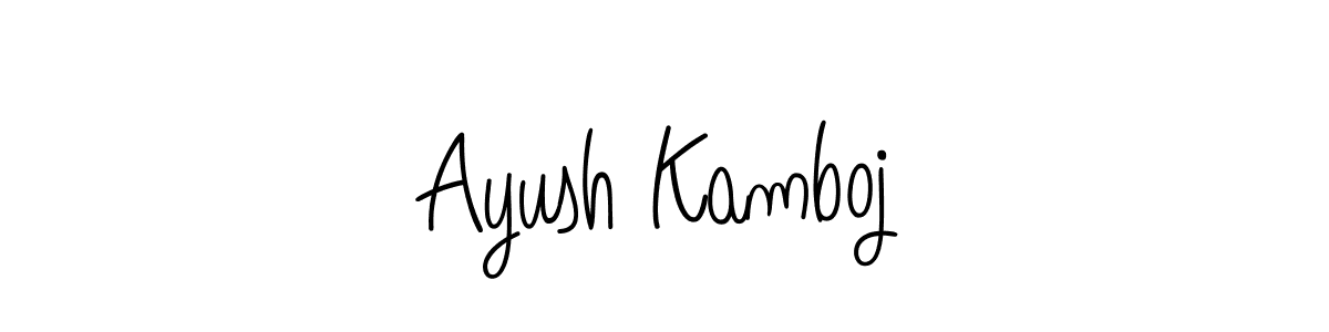 Design your own signature with our free online signature maker. With this signature software, you can create a handwritten (Angelique-Rose-font-FFP) signature for name Ayush Kamboj. Ayush Kamboj signature style 5 images and pictures png