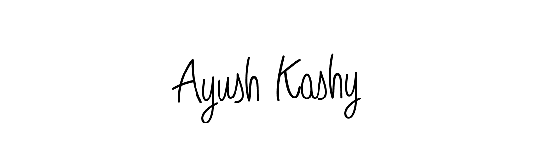 Make a beautiful signature design for name Ayush Kashy. With this signature (Angelique-Rose-font-FFP) style, you can create a handwritten signature for free. Ayush Kashy signature style 5 images and pictures png