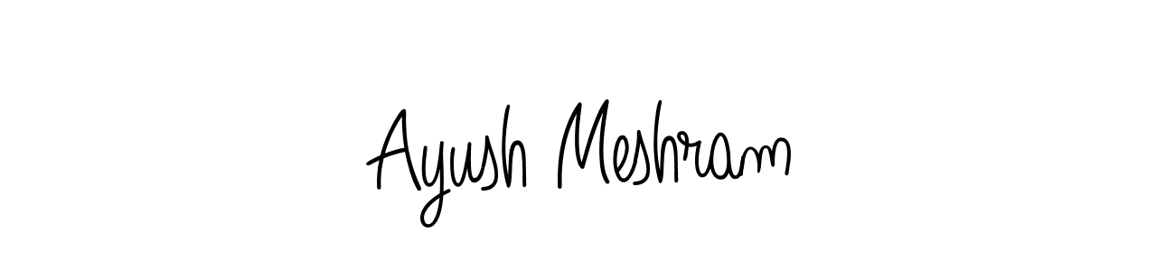 Also we have Ayush Meshram name is the best signature style. Create professional handwritten signature collection using Angelique-Rose-font-FFP autograph style. Ayush Meshram signature style 5 images and pictures png