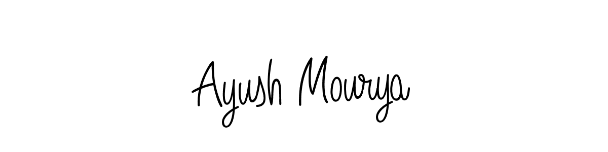 Similarly Angelique-Rose-font-FFP is the best handwritten signature design. Signature creator online .You can use it as an online autograph creator for name Ayush Mourya. Ayush Mourya signature style 5 images and pictures png