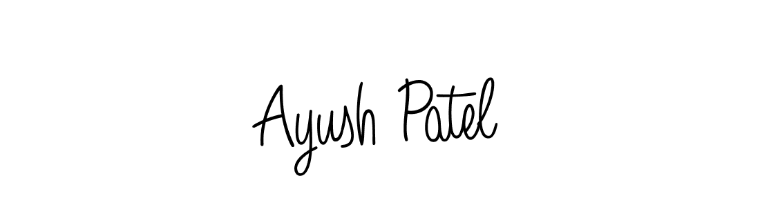 Make a beautiful signature design for name Ayush Patel. With this signature (Angelique-Rose-font-FFP) style, you can create a handwritten signature for free. Ayush Patel signature style 5 images and pictures png