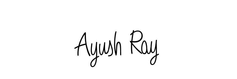 The best way (Angelique-Rose-font-FFP) to make a short signature is to pick only two or three words in your name. The name Ayush Ray include a total of six letters. For converting this name. Ayush Ray signature style 5 images and pictures png