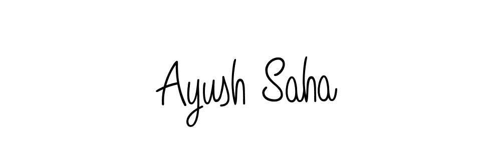 Also we have Ayush Saha name is the best signature style. Create professional handwritten signature collection using Angelique-Rose-font-FFP autograph style. Ayush Saha signature style 5 images and pictures png