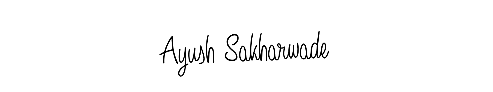 How to make Ayush Sakharwade signature? Angelique-Rose-font-FFP is a professional autograph style. Create handwritten signature for Ayush Sakharwade name. Ayush Sakharwade signature style 5 images and pictures png