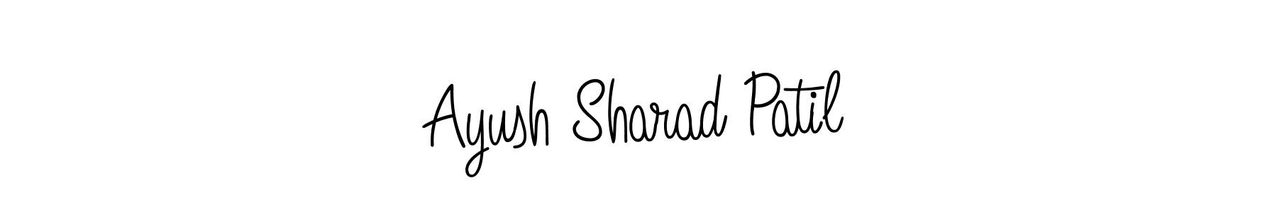 if you are searching for the best signature style for your name Ayush Sharad Patil. so please give up your signature search. here we have designed multiple signature styles  using Angelique-Rose-font-FFP. Ayush Sharad Patil signature style 5 images and pictures png