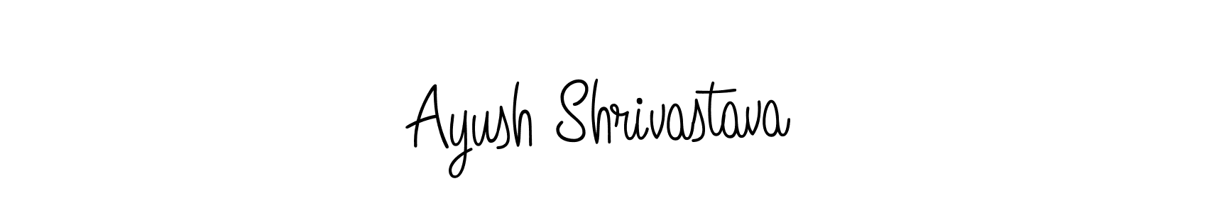 Make a beautiful signature design for name Ayush Shrivastava. With this signature (Angelique-Rose-font-FFP) style, you can create a handwritten signature for free. Ayush Shrivastava signature style 5 images and pictures png