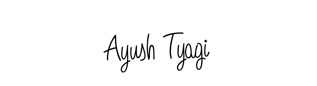 How to make Ayush Tyagi signature? Angelique-Rose-font-FFP is a professional autograph style. Create handwritten signature for Ayush Tyagi name. Ayush Tyagi signature style 5 images and pictures png