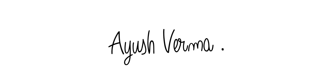 Also You can easily find your signature by using the search form. We will create Ayush Verma . name handwritten signature images for you free of cost using Angelique-Rose-font-FFP sign style. Ayush Verma . signature style 5 images and pictures png