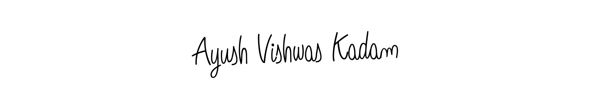 Make a short Ayush Vishwas Kadam signature style. Manage your documents anywhere anytime using Angelique-Rose-font-FFP. Create and add eSignatures, submit forms, share and send files easily. Ayush Vishwas Kadam signature style 5 images and pictures png