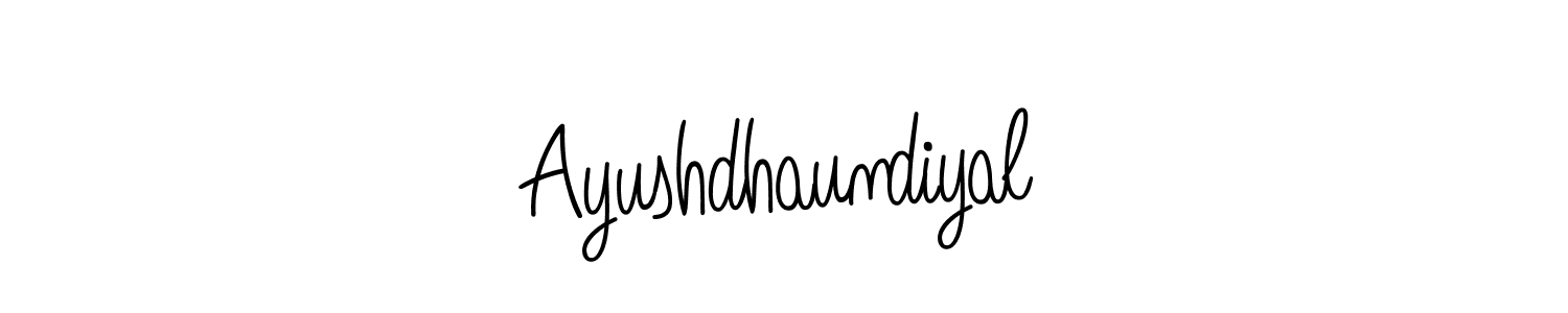 How to Draw Ayushdhaundiyal signature style? Angelique-Rose-font-FFP is a latest design signature styles for name Ayushdhaundiyal. Ayushdhaundiyal signature style 5 images and pictures png