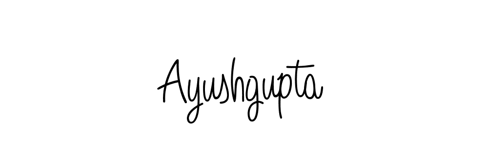 You should practise on your own different ways (Angelique-Rose-font-FFP) to write your name (Ayushgupta) in signature. don't let someone else do it for you. Ayushgupta signature style 5 images and pictures png