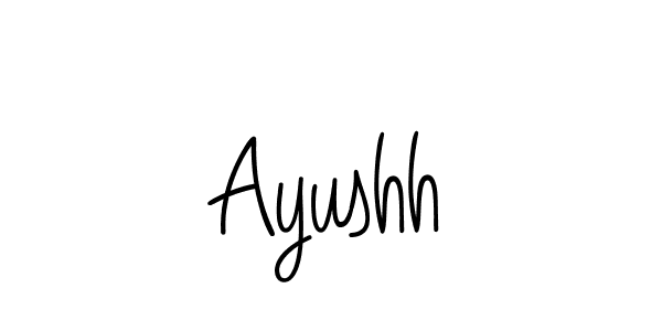 How to make Ayushh signature? Angelique-Rose-font-FFP is a professional autograph style. Create handwritten signature for Ayushh name. Ayushh signature style 5 images and pictures png