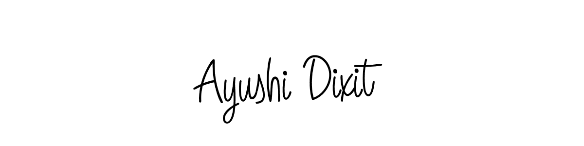 How to make Ayushi Dixit name signature. Use Angelique-Rose-font-FFP style for creating short signs online. This is the latest handwritten sign. Ayushi Dixit signature style 5 images and pictures png