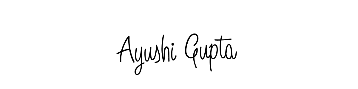 Make a beautiful signature design for name Ayushi Gupta. Use this online signature maker to create a handwritten signature for free. Ayushi Gupta signature style 5 images and pictures png