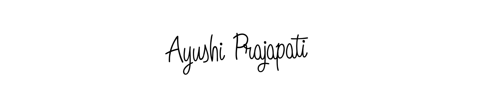 Angelique-Rose-font-FFP is a professional signature style that is perfect for those who want to add a touch of class to their signature. It is also a great choice for those who want to make their signature more unique. Get Ayushi Prajapati name to fancy signature for free. Ayushi Prajapati signature style 5 images and pictures png