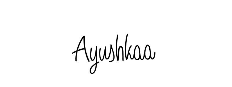 How to Draw Ayushkaa signature style? Angelique-Rose-font-FFP is a latest design signature styles for name Ayushkaa. Ayushkaa signature style 5 images and pictures png