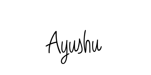 The best way (Angelique-Rose-font-FFP) to make a short signature is to pick only two or three words in your name. The name Ayushu include a total of six letters. For converting this name. Ayushu signature style 5 images and pictures png