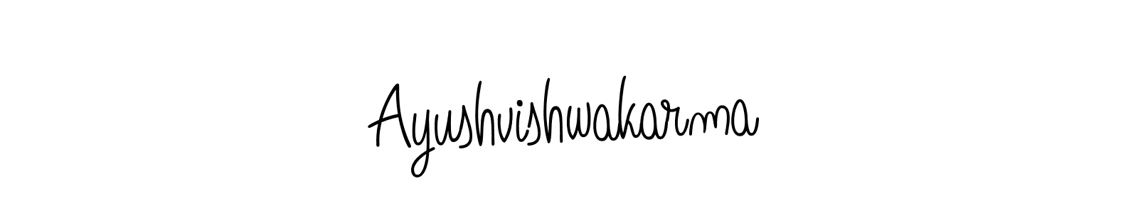 Ayushvishwakarma stylish signature style. Best Handwritten Sign (Angelique-Rose-font-FFP) for my name. Handwritten Signature Collection Ideas for my name Ayushvishwakarma. Ayushvishwakarma signature style 5 images and pictures png