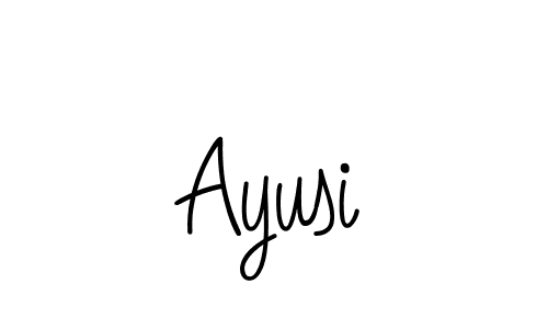 You should practise on your own different ways (Angelique-Rose-font-FFP) to write your name (Ayusi) in signature. don't let someone else do it for you. Ayusi signature style 5 images and pictures png