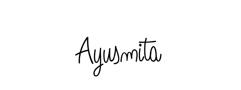Design your own signature with our free online signature maker. With this signature software, you can create a handwritten (Angelique-Rose-font-FFP) signature for name Ayusmita. Ayusmita signature style 5 images and pictures png